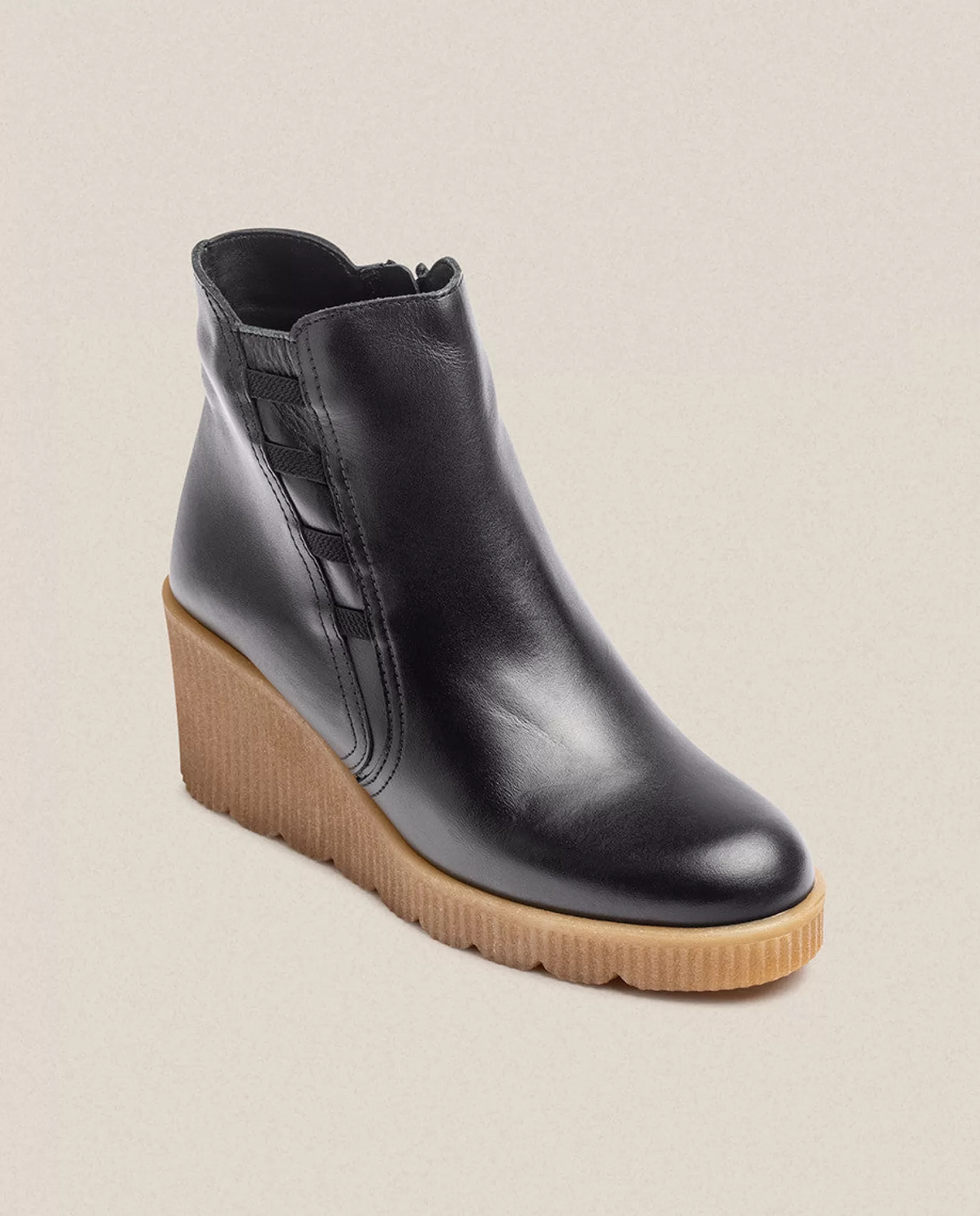 Yokono Bottines | Bottine à Talon Compensée MADONA-006 Noir