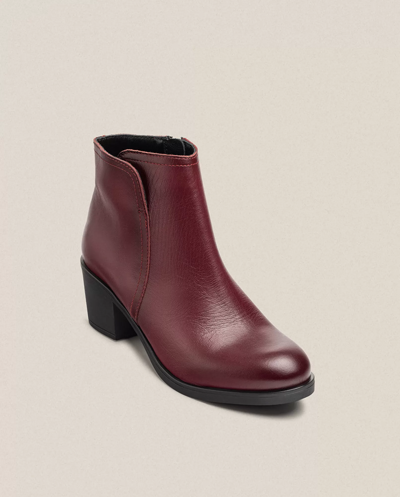 Yokono Bottines | Bottine à Talon LILLE-016 Bordeaux