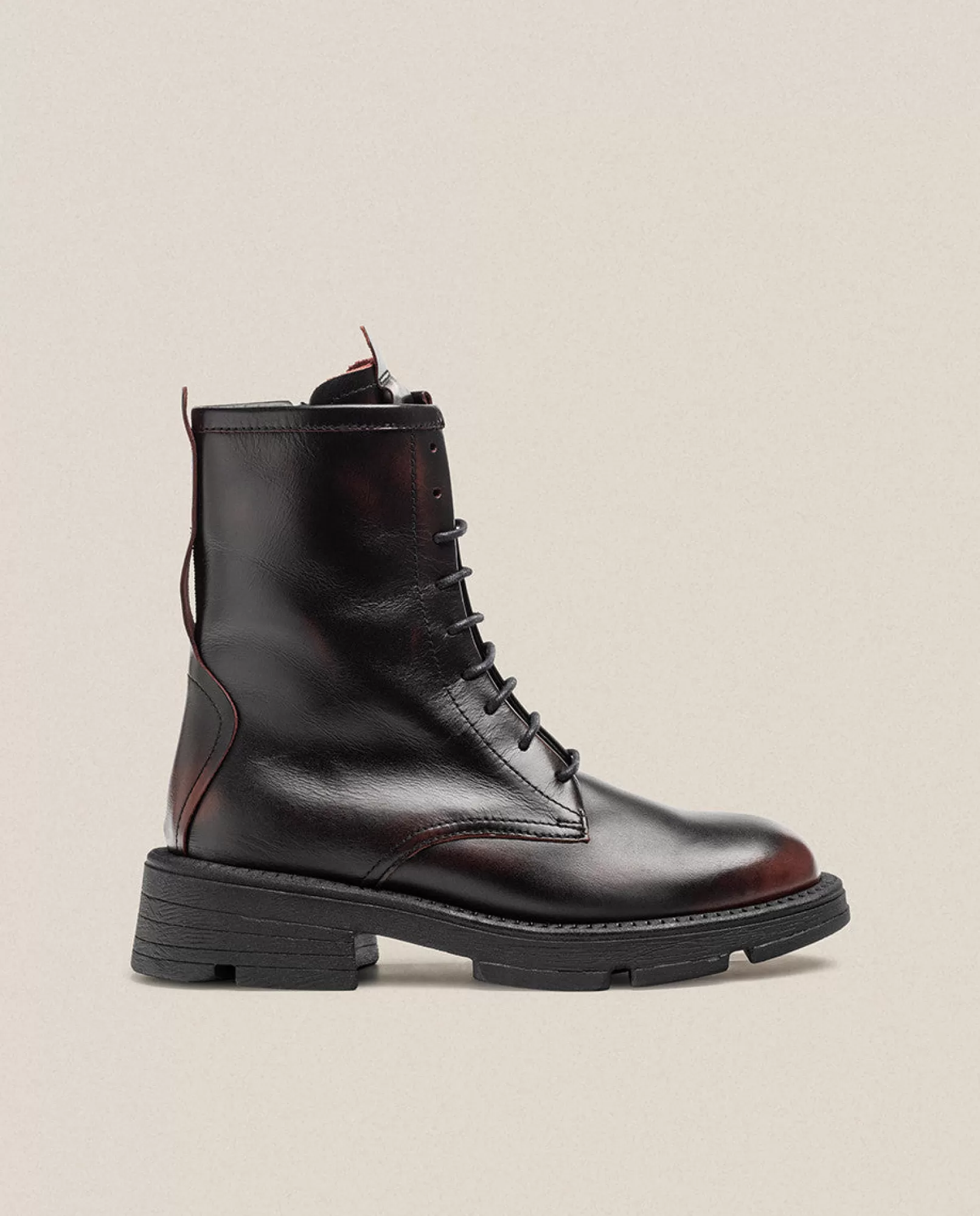 Yokono Bottines | Bottine Plate ELZE-003 Bordeaux