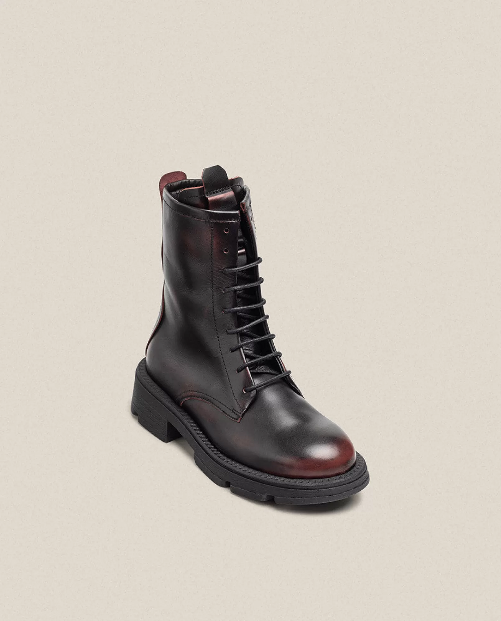 Yokono Bottines | Bottine Plate ELZE-003 Bordeaux