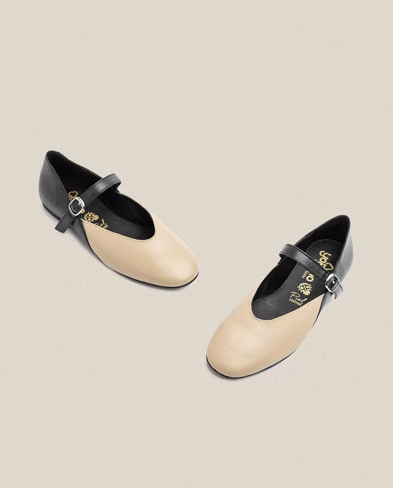 Yokono Chaussures | Ballerines | Chaussure Plate ARI-001 Beige